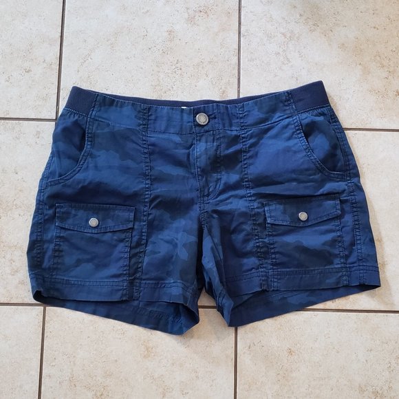 Sonoma Pants - 3/$20 EUC Sonoma Elastic Waist Navy Camouflage Cargo Shorts Size 12